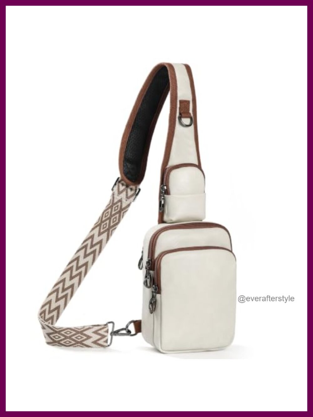 RFID Blocking Anti-Theft Sling Bag PU Faux Leather Crossbody Travel Purse